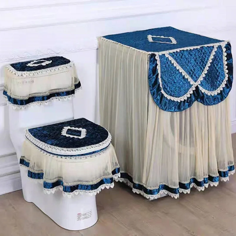 Flannelette 가장자리 변기 세트, 3 종세트, 세탁기커버, 타월, 제조판매