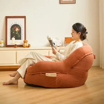 المحمولة أريكة استرخاء غرفة المعيشة رخيصة واحدة الأرائك الكبار حصير كرسي صالة الاسترخاء 1 شخص أريكة أثاث منزلي صغير حديث - Image 3