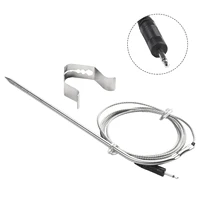 Practical Meat Probe Sensor Probe Clip Replacement Stainless Steel Digital Control For PitBoss Kitchen Outdoor 2