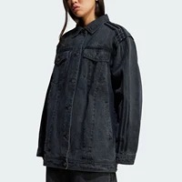 Adidas véritable original veste en jean à manches détachables pour femme JY8882 1