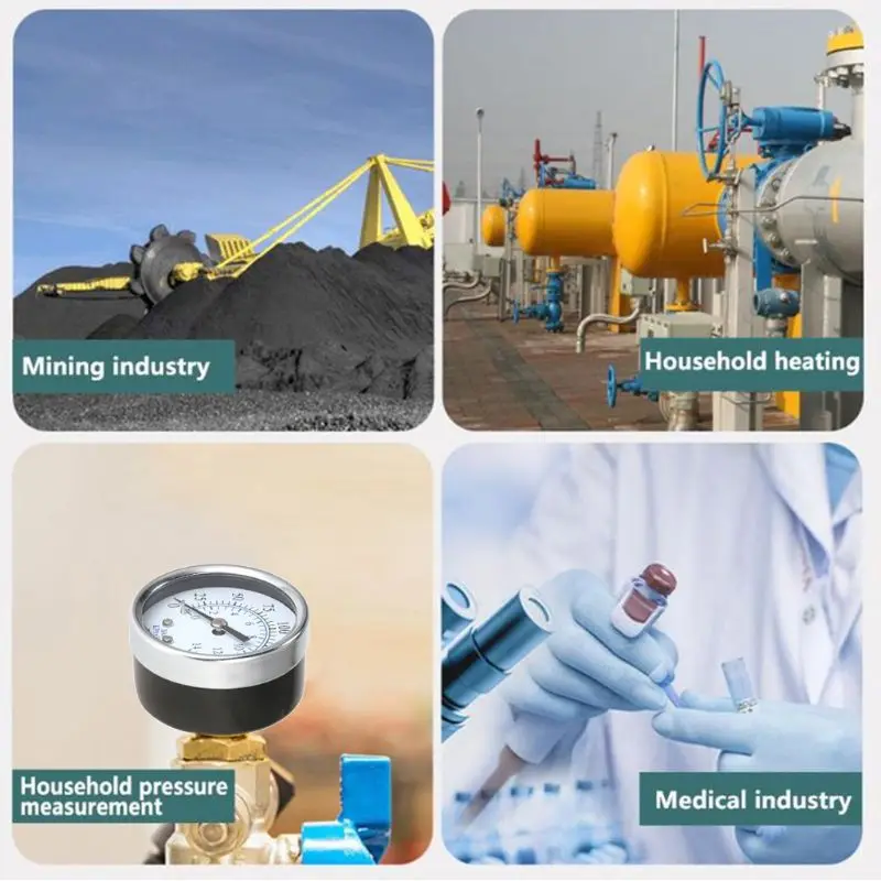 

Digital Tire Pressure Gauge Liquid Filled Pressure Gauge 2" Face 0-200 1/4" npt for Car Bike Motorcycle Basketball