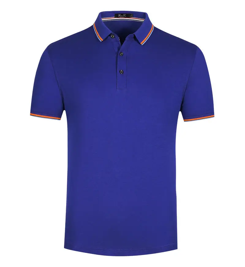 Short Sleeved Polo Shirt Golf Jersey Company Group Breathable Fitness Lapel Sports Sleeved 12-Color Large Top intercolored lapel