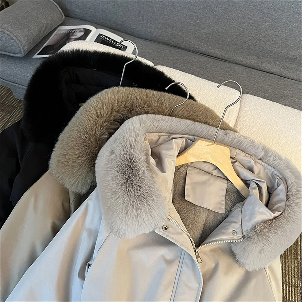 Winter Warm Parkas Jacket Women New Fashion Korean Loose Hooded Thick Casual Cotton Padded Coat Female Overcoat Casual Lady Tops