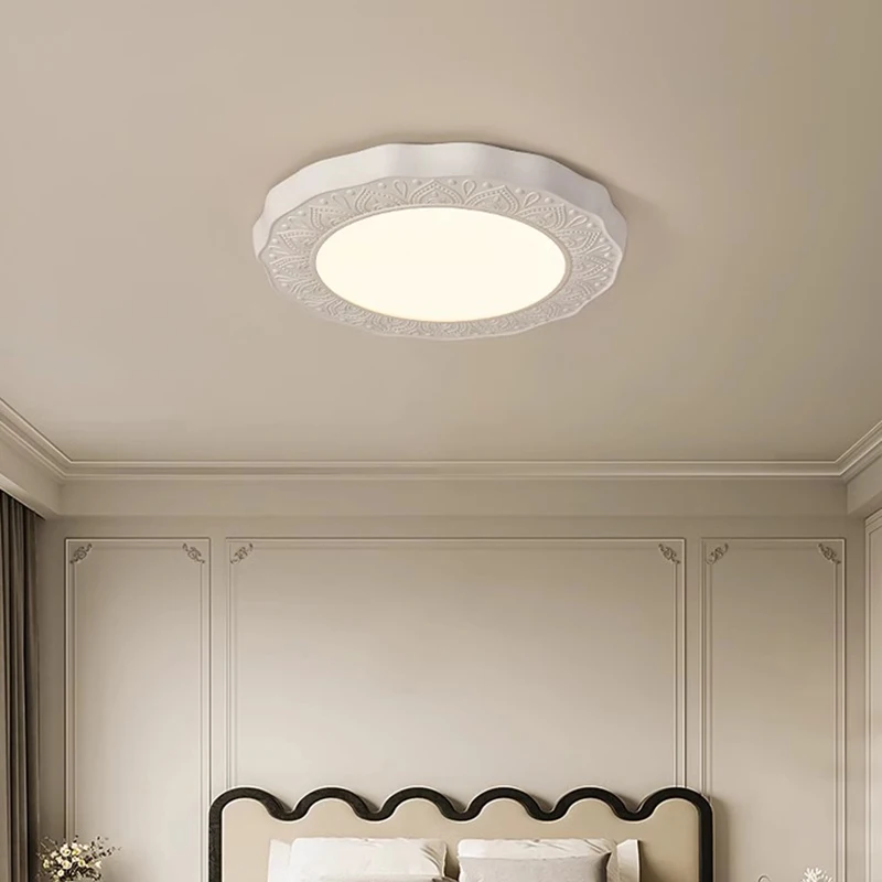 

Acrylic Shade Round Ceiling Lamp Nordic White Corridor Aesthetic Design Ceiling Lamp Girls Room Lampa Sufitowa Lights Decoration