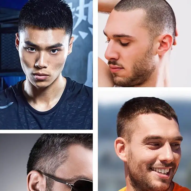 Cordless Circular Hair Clipper With LED Display 3-12mm Lengths Adjust Self-Haircut Kit 360&deg;Safe Hair Shaver Trimmer For Men