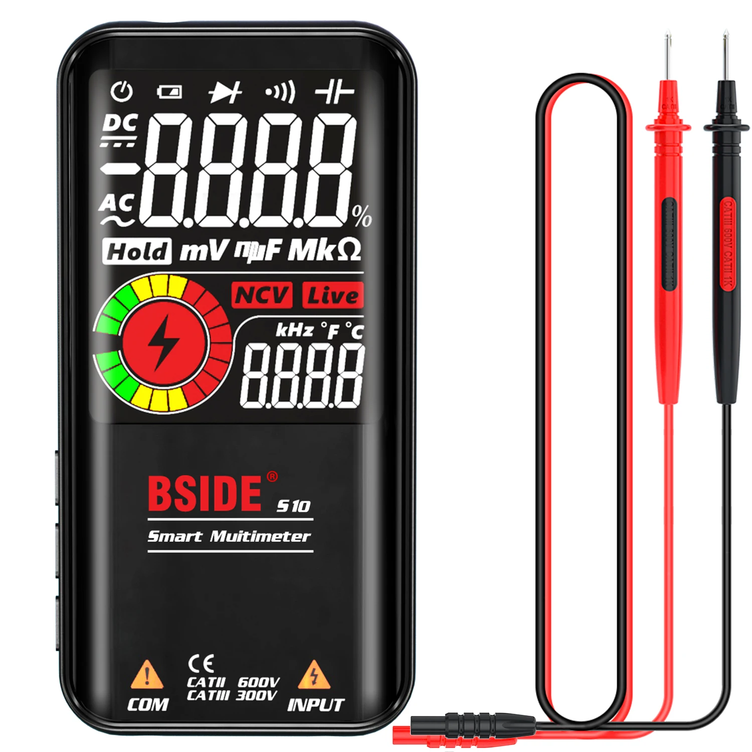 BSIDE-Smart-Digital-Multimeter-Non-Contact-Induction-Voltmeter-AC-and ...
