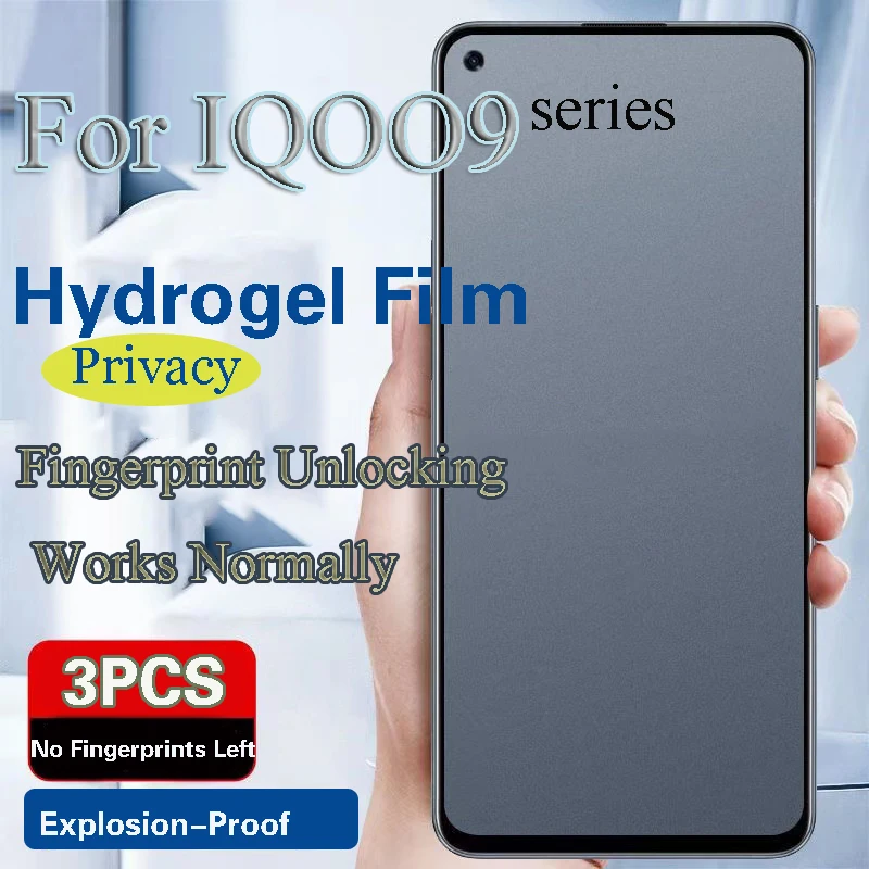 

Защитная пленка для экрана VIVO IQOO 9Pro Hydrogel для VIVO IQOO 9Pro, защитная пленка для защиты от подглядывания, Функция разблокировки отпечатков пальцев
