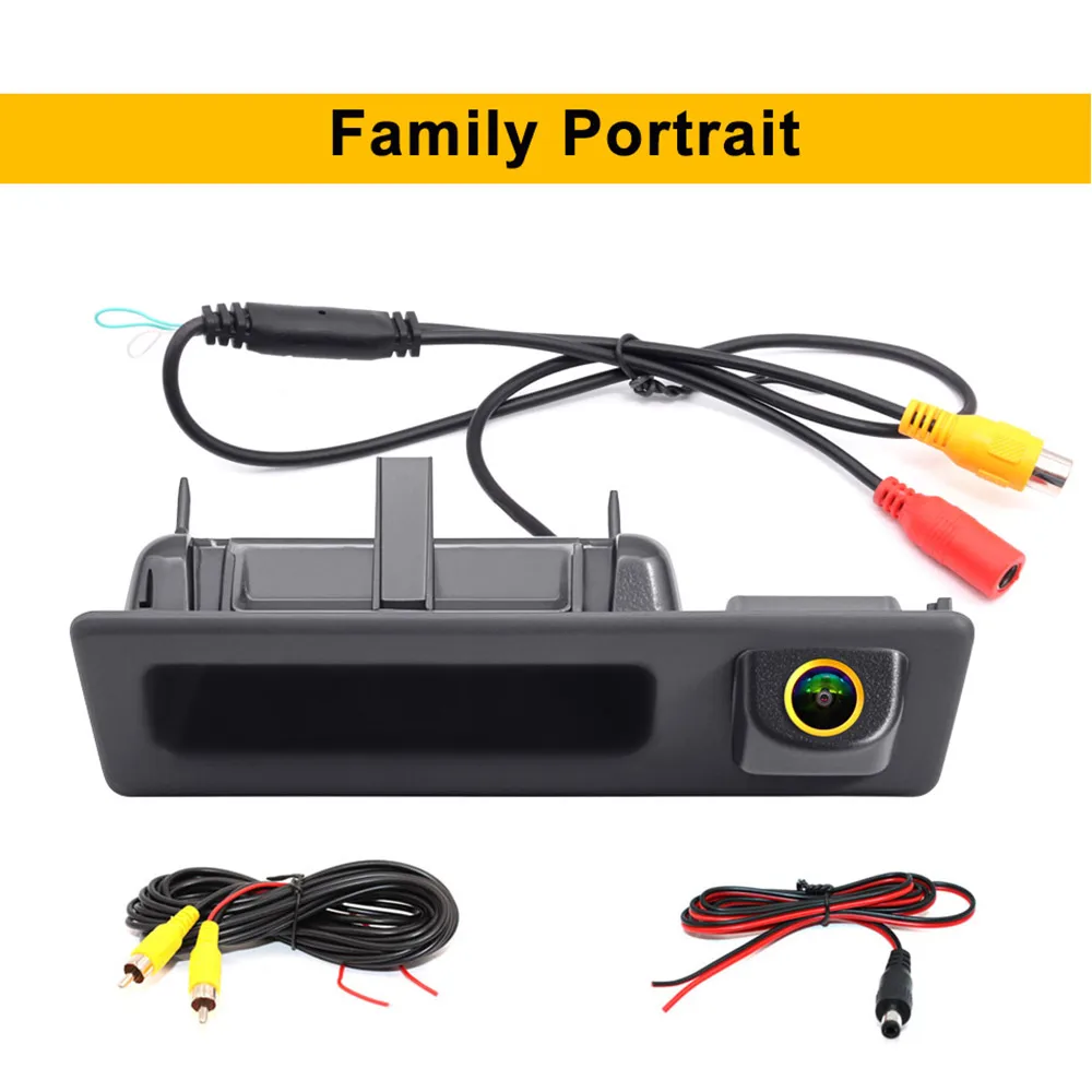 AHD 1080P CCD 차량 후면보기 카메라 트렁크 핸들 카메라 BMW X1 X3 X4 X5 F30 F31 F34 F07 F10 F11 F25 F26 E84 자동차 역방향