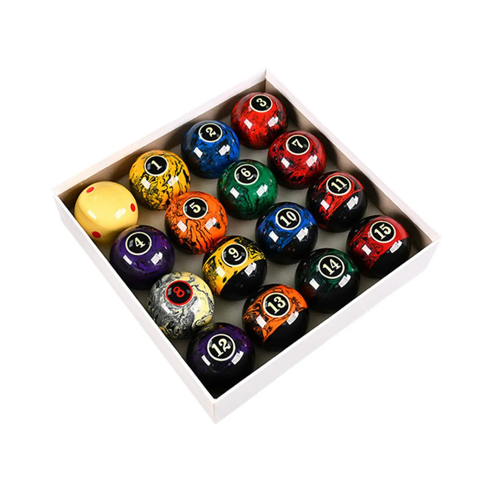16 Pieces Pool Table Balls, Billiard Balls, 2.25" Professional Complete Set