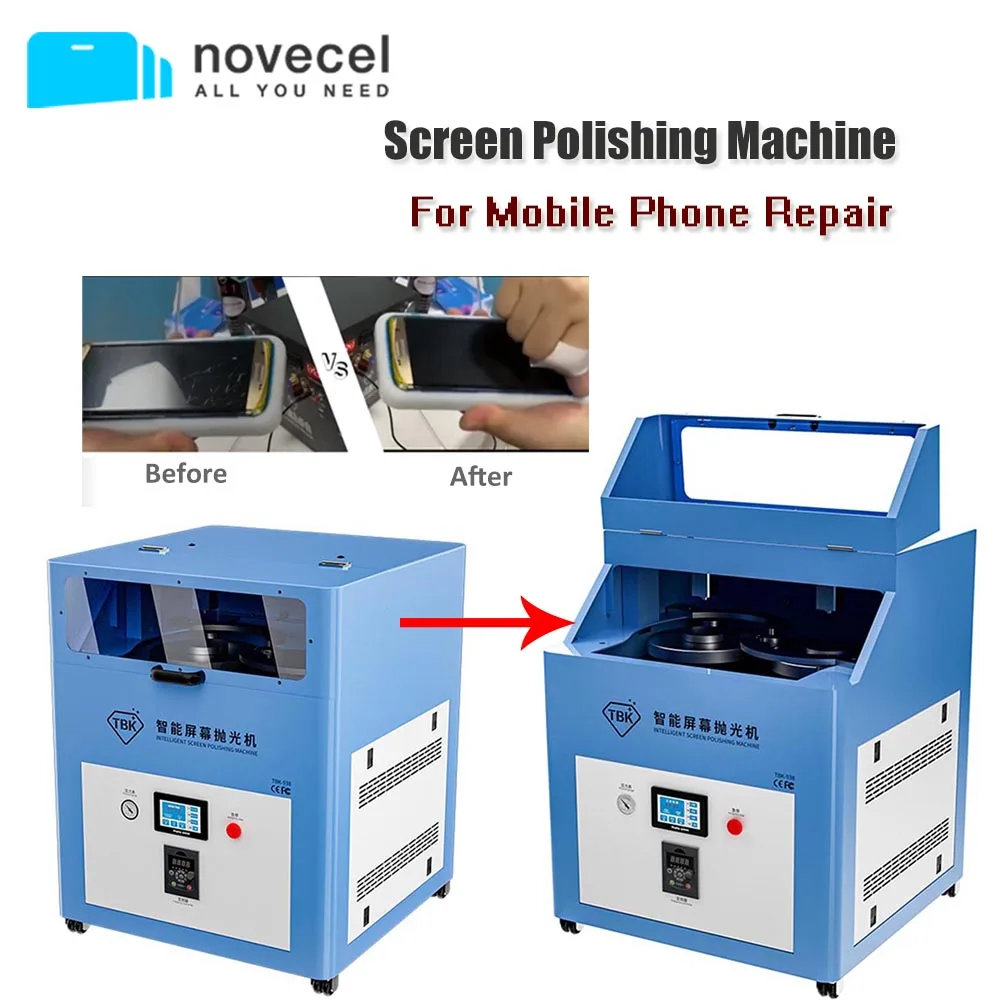 Tbk938 Automatic Grinding And Polishing Machine For Iphone 12 13
