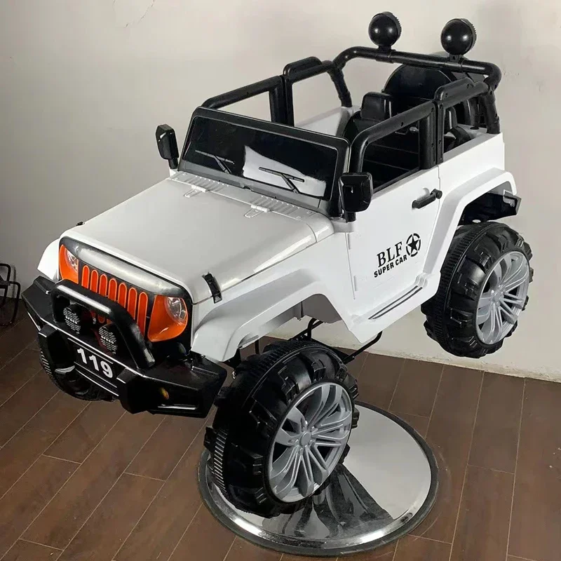 Children's Car Haircut Chair Electric Cartoon Toys Lifting Salon Hairdressing Shampoo Bed