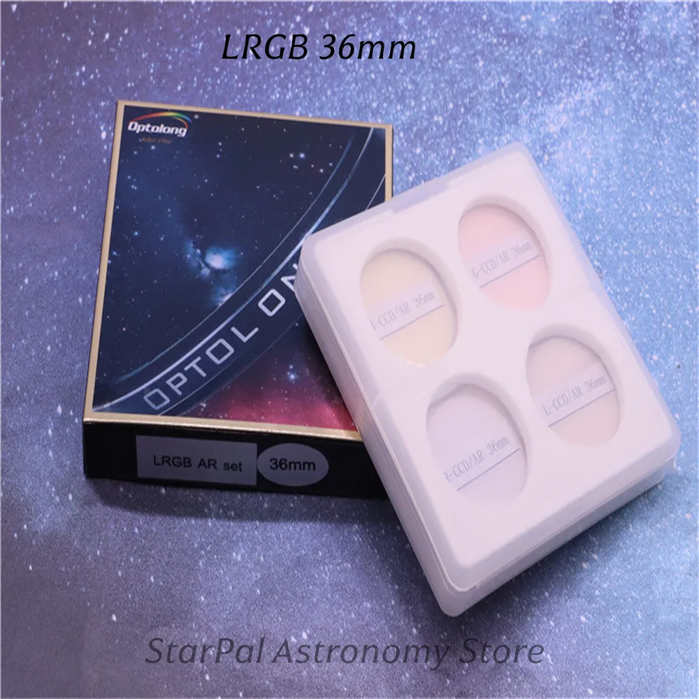 천문 망원경용 OPTOLONG 36mm LRGB 다층 필터 세트 반사 방지 코팅 딥 스카이 사진 촬영용