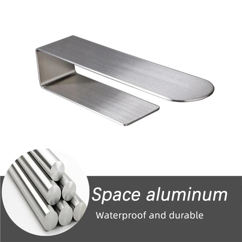 Non-punched Self-adhesive Towel Rack Bathroom Kitchen Hand Household Items,towel rack,towel holder,bathroom hardware set