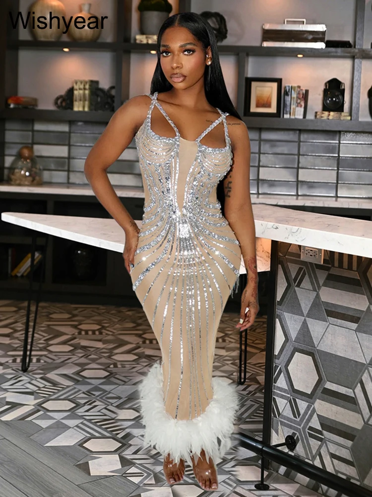 Sequined Feather Spaghetti Strap Bodycon Dress: A Complete Real-World Review for Evening Events Sequined Feather Spaghetti Strap Bodycon Dress: A Complete Real-World Review for Evening Events