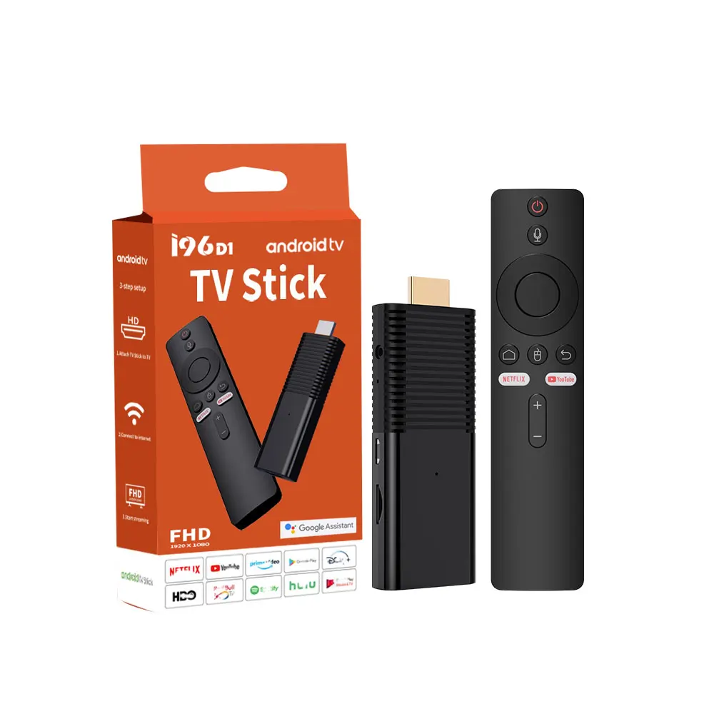 

ATV Mini TV Stick 4K Android 10 Allwinner H313 Quad Core Cortex A53 BT Voice Remote Smart TV Box for Google YouTube NETFLIX