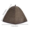 2PCS 3mm Thick 100% Wool Sauna Hats to the Sauna With Steam for bath and sauna acessories wool 4