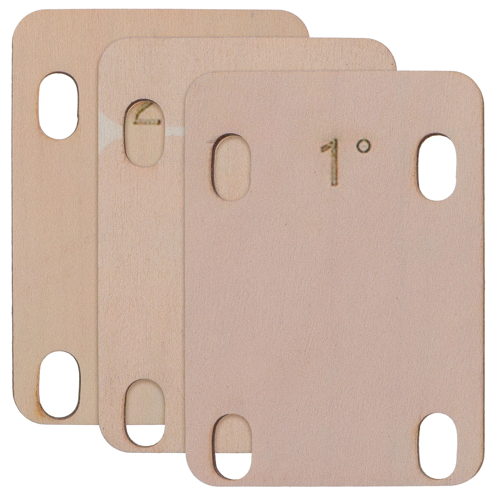 

3 Pcs Guitar Neck Spacer Bass Shims Supplies Heightening Gasket Parts for Pocket