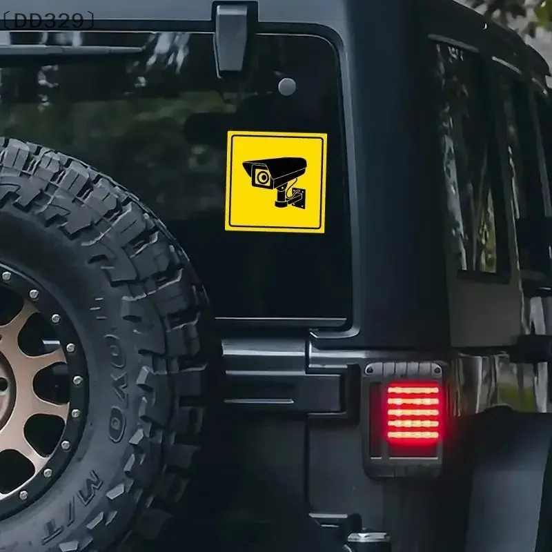 〔DD329〕10pcs Safety Camera Pattern Motorcycle Stickers Waterproof For Fuel Tank Scooter Car Window Bumper Warning Vinyl Decals