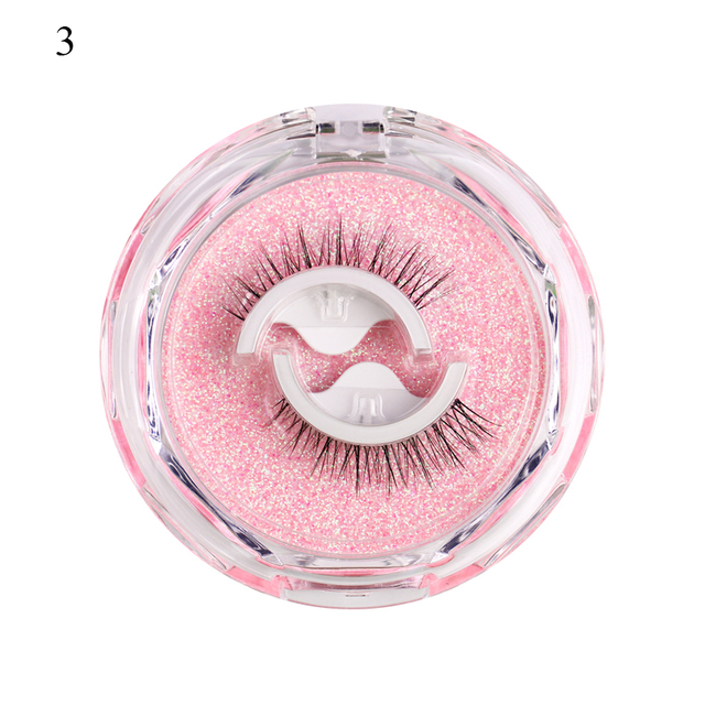 Reusable Self-adhesive False Eyelashes 3D Mink Lashes Glue-free Eyelash Extension 3 Seconds to Wear No Glue Needed Lashes