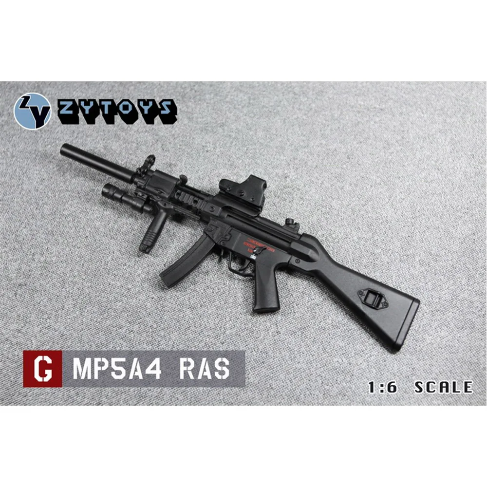 

ZYTOYS 1/6 MP5 Submachine MP5A4 RAS Plastic Material Model Weapon Military Accessory Not Launch For 12inch Figure Army Soldier