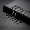 BONISKISS 12pairs Men Women Stainless Steel Cross Chain Feather Spike Rivet Ball Hoop Earrings Drop Dangle Huggied Ear Studs Set 2