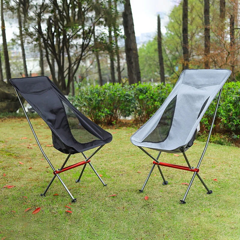 Portable Folding Chair Widened And Lengthened Outdoor Light Aluminum Alloy  Leisure Sketch Beach Camping Fishing Breathable Chair