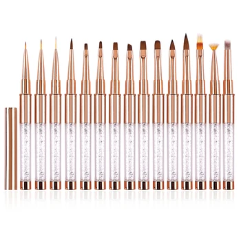 Nail Art Polvere liquida acrilica Intaglio Gel UV Estensione Costruttore Pittura Pennello Linee Liner Penna da disegno Strumento per manicure Born Pretty
