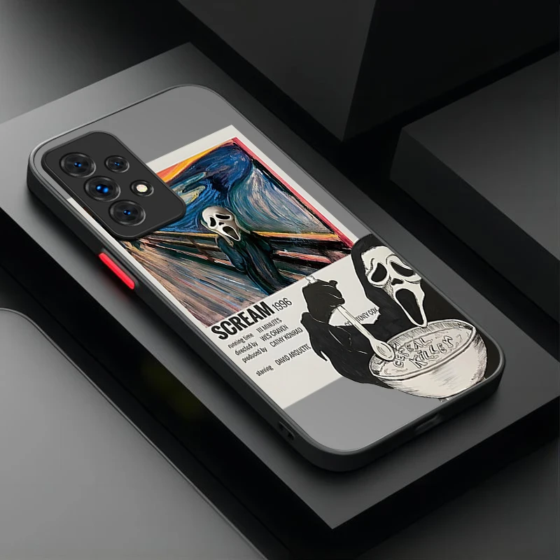 Scary Death Scream Ghost Soft Phone Case