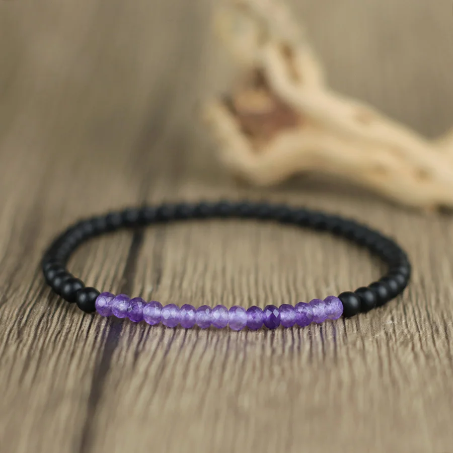 Black Onyx Stone Unisex Yoga Meditation Bracelet