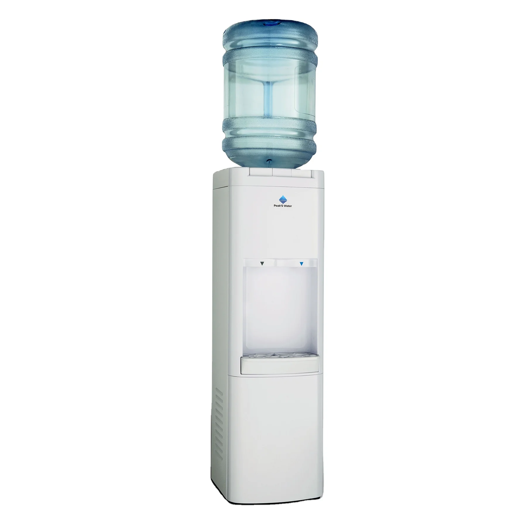 

Floor Stand Water Dispenser Top Loading White 3 Or 5 Gallon Electric Plastic Compressor Hot & Cold ABS Plastic Front 120 625