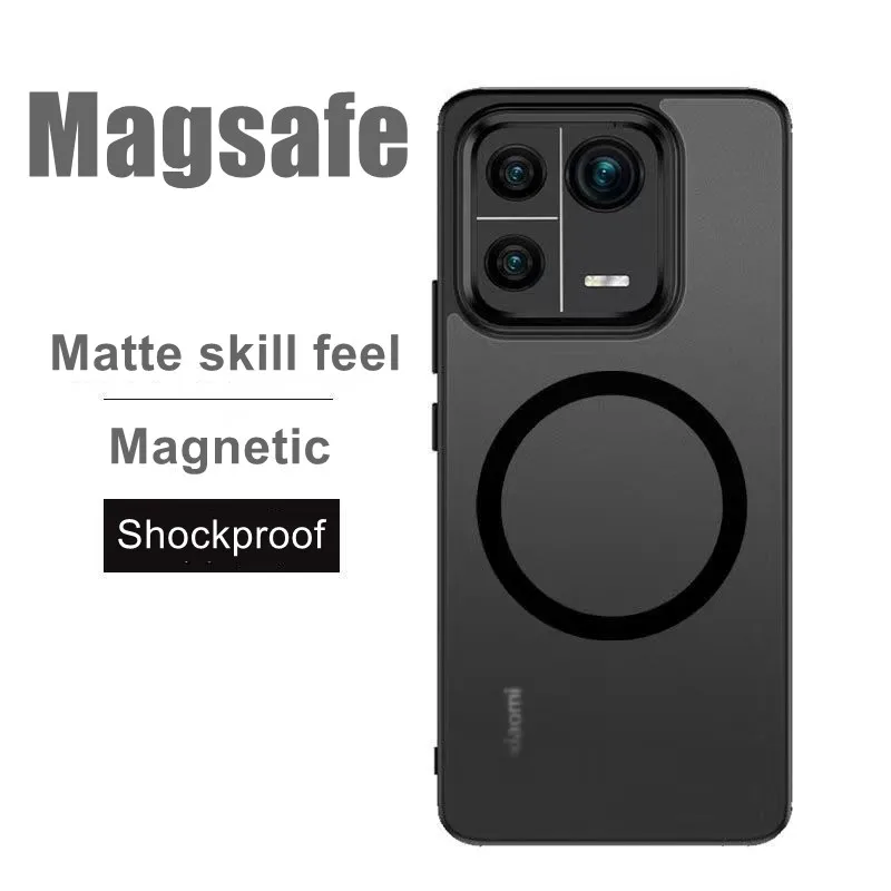 

Магнитный беспроводной зарядный чехол для Redmi Note 11T 12 Pro Magsafe для Xiaomi POCO X4 GT F4 F3 5G Mi 13 12S Pro 11 Ultra 11 Funda