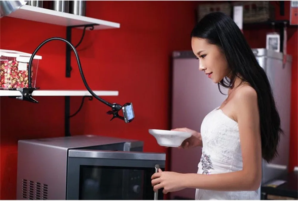 Flexible Phone Holder Stand with 360 Clip for Bed and Desk