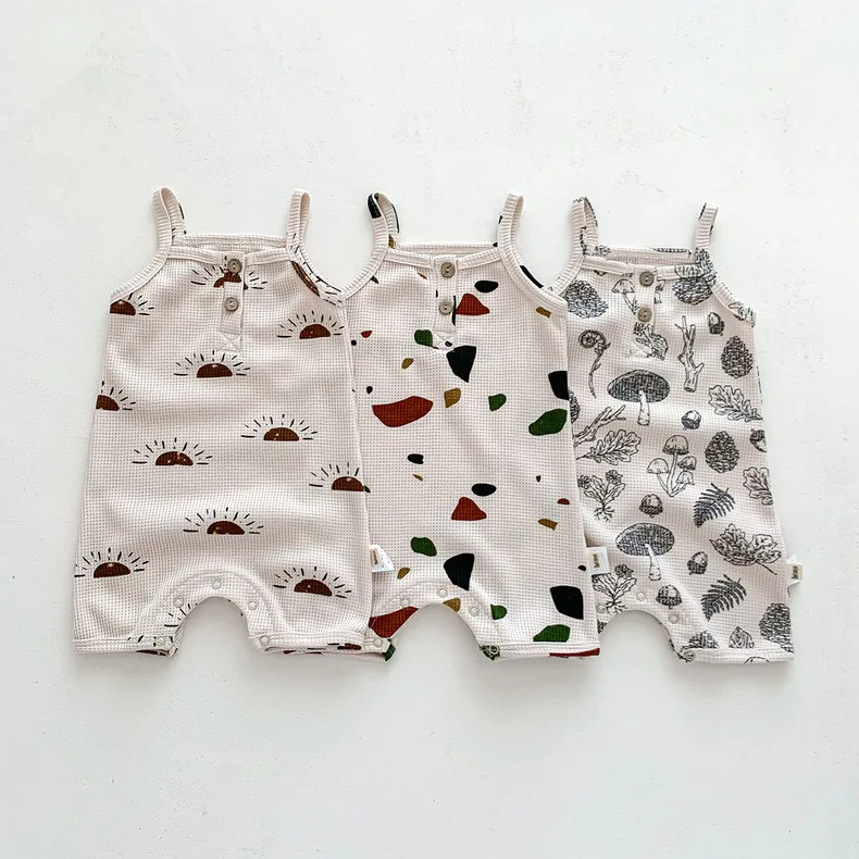 Infant Romper Newborn Cotton Sleeveless Baby Jumpsuit Summer Girl Boy One-piece
