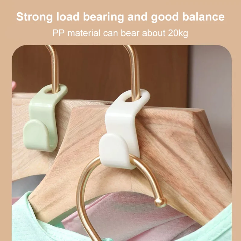 Clothes hanger connecting buckle multifunctional wardrobe clothes hanger  hook storage and finishing plastic connecting hook 