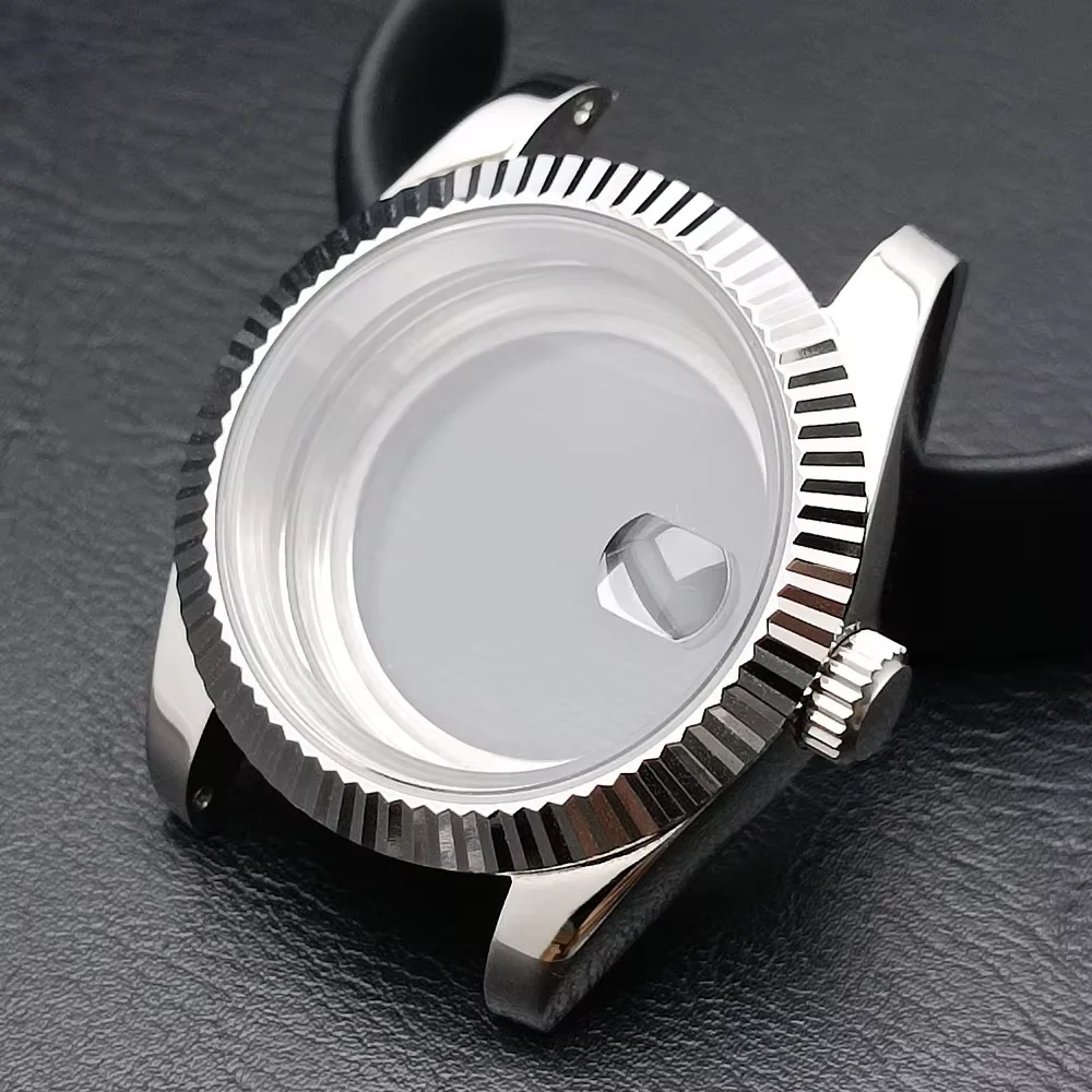 39mm Case Fit M8285 NH series 35/36 Movement Assembly Stainless Steel Case/20mm Watch Band Watch Accessories