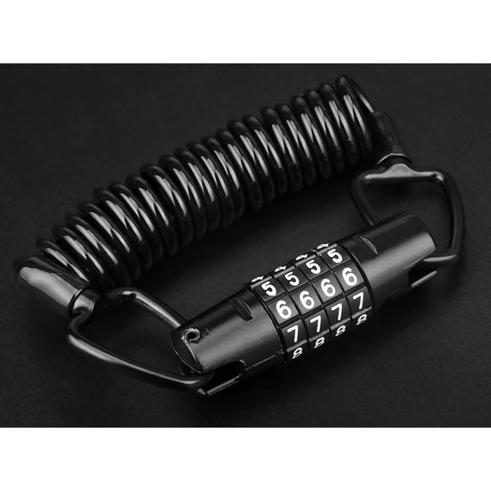 Lucchetto antifurto portatile per bicicletta, mini password, casco da montagna, bici da strada, filo_voghion.com