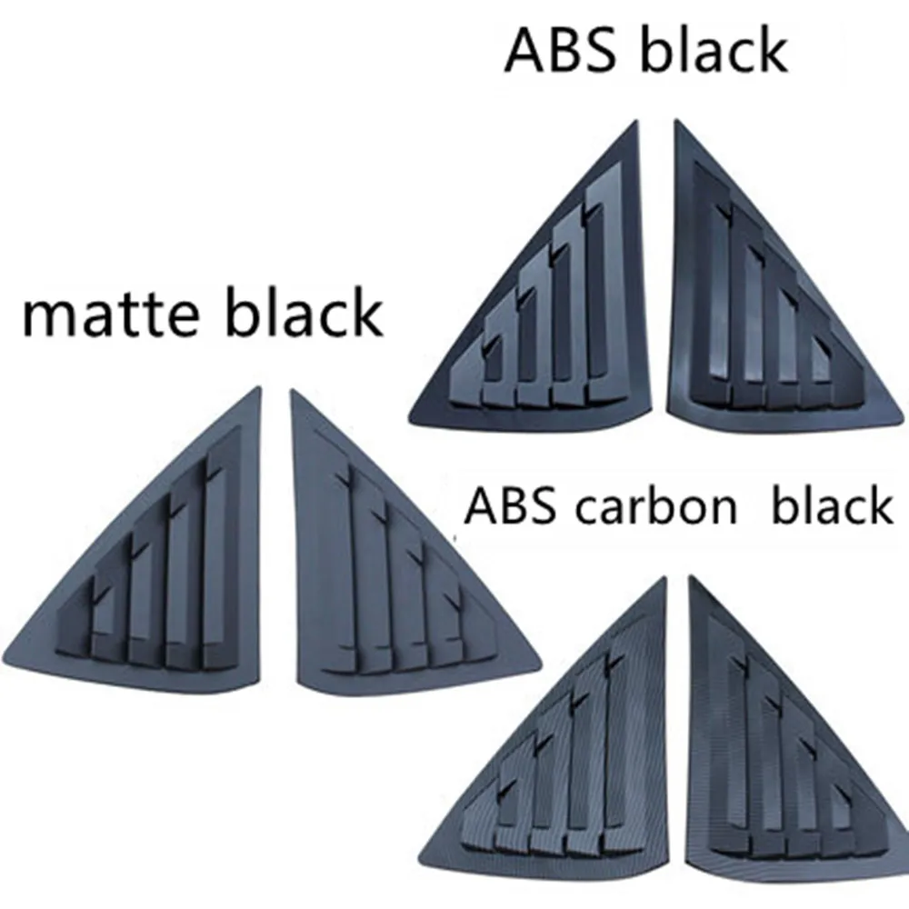 

2pcs Rear Quarter Window Louver for Nissan Sylphy Sentra 2012-2022 Spoiler Panel Carbon Fiber ABS Car Panel Side Air Vent Cover