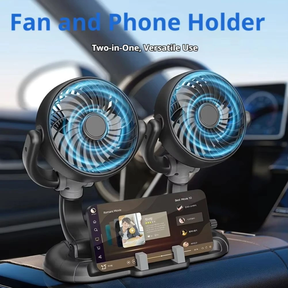 Compact 360° Rotatable USB Fan with Adjustable Speeds