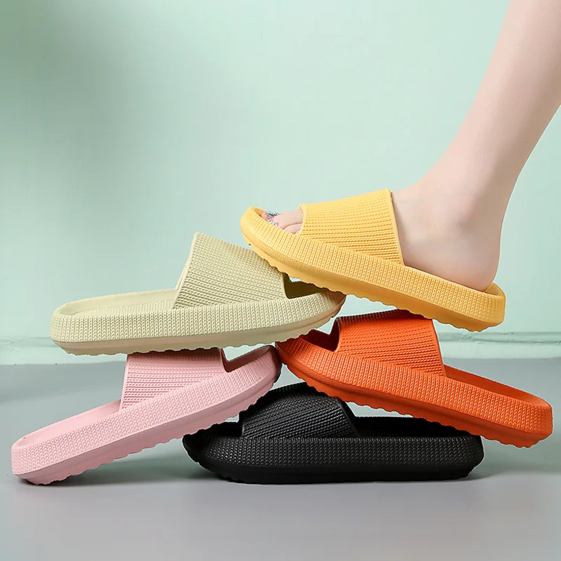Men's Summer Thick-soled Slippers for Home Deodorant Indoor Home Bathroom Bath Non-slip EVA Slippers for Men slippers sandals shoes