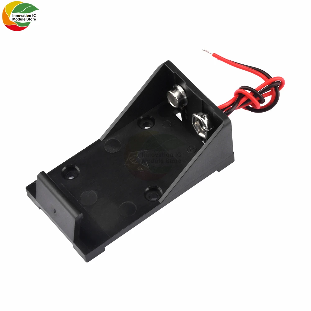 

9V Battery Clip Holder 9V Battery Case Box With Wire Leads DIY