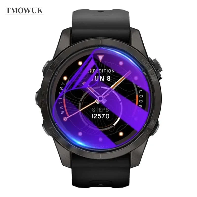 Garmin Fenix Pro Series Screen Protector - Soft TPU Hydrogel Film, HD Clear, Anti-Scratch Watch Shield