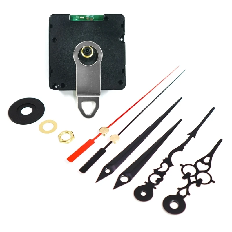 

Wall Radio Clock Movement Mechanism with 2 Sets Hand Automatic for Time Adjustment DIY Repair Tool Parts Replacement M76D