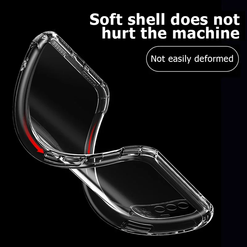 Luxury Transparent Silicone Shockproof Phone Case Cover