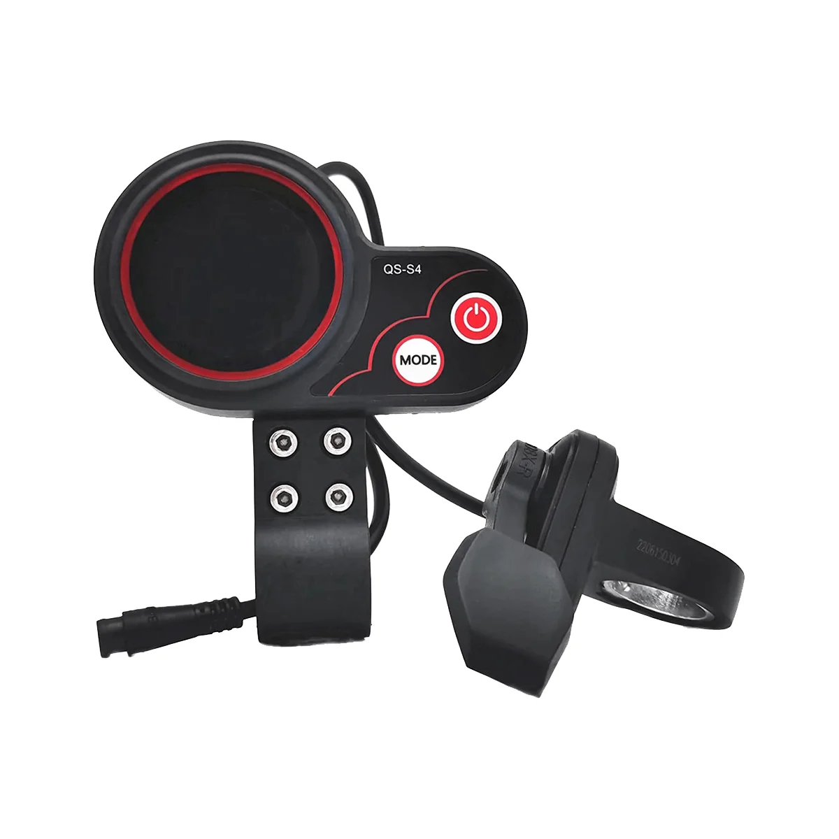 

-S4 48V-60V Thumb Throttle LCD Display Kit for Zero 8 9 10 8X 10X Electric Scooter 6PIN Display Accessories