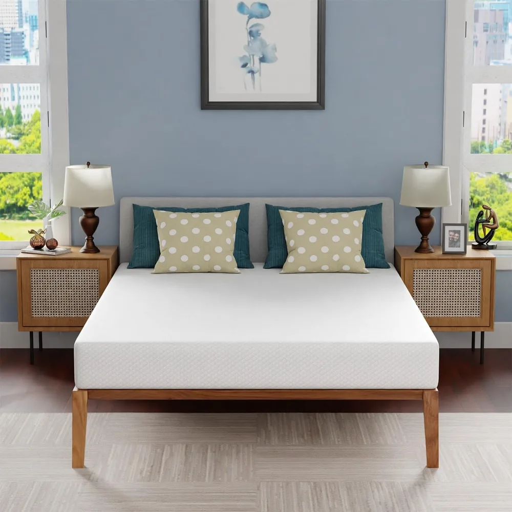 

Gel Memory Foam Mattress for Cool Sleep & Pressure Relief, Medium Firm Mattresses Certified Bed-in-a-Box Pressure Relieving