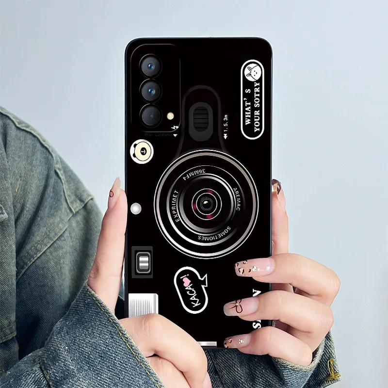 Soft Silicone Fashion Flower Printed Phone Case for Realme GT Master Edition