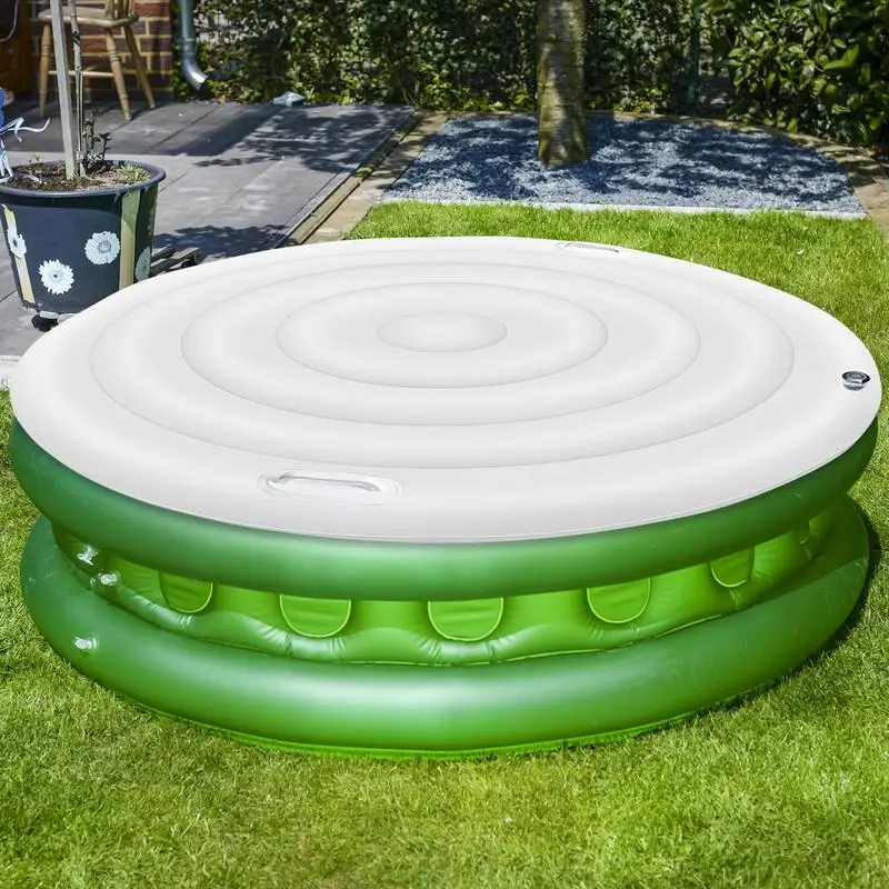 160cm Diameter jacuzzi Inflatable Energy Saving Round Hot Tub Lid Outdoor Spa Pool Windproof Rain Overflow Thermal Cover
