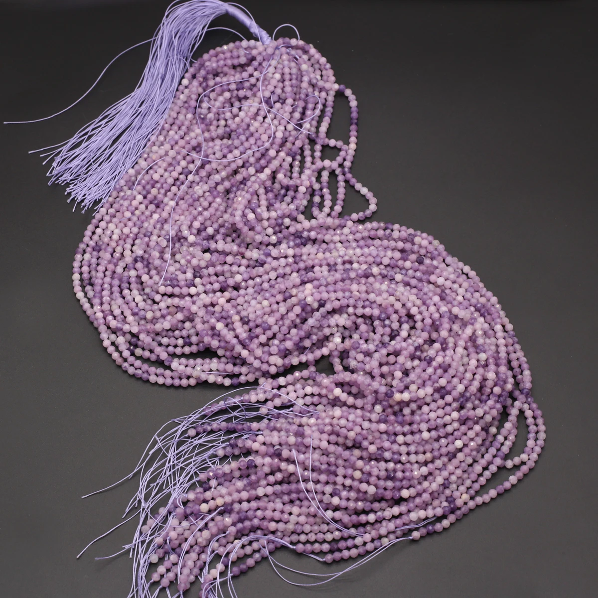 5 Strings Wholesale Natural Amethysts Reiki Loose Spacing Beaded Jewelry Making DIY Necklaces Bracelet Earrings Accessories