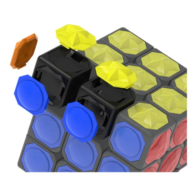 Yongjun New Tactile 3x3 Magic Cube Concave Convex Surface Tactile Blind Twist Fun Children's Fun 3x3x3 Puzzle Cubo Magico Toys 4