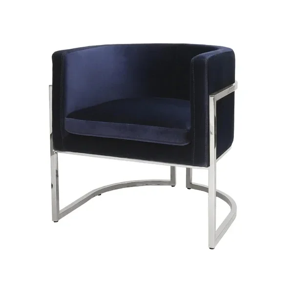 Dining Chair Chinese Style Stainless Steel Armrest